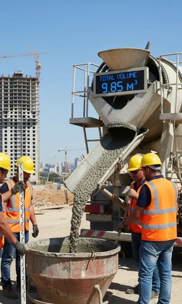 کمیت و اندازه‌گیری حجم بتن