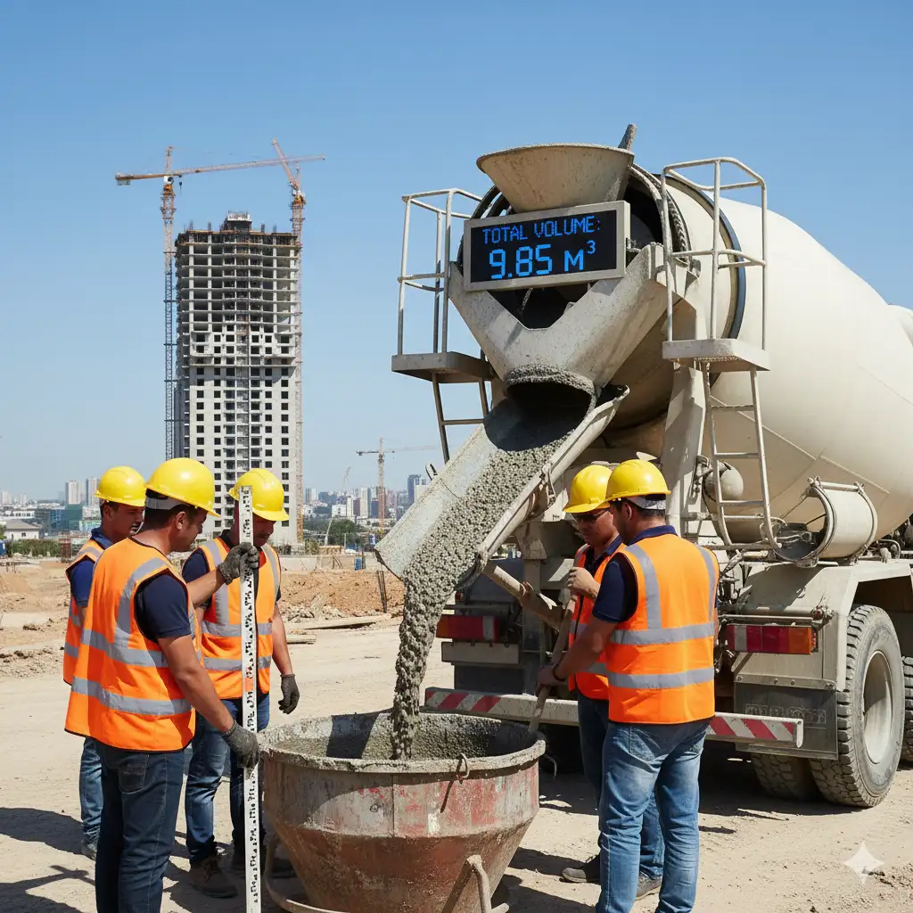 کمیت و اندازهگیری حجم بتن
